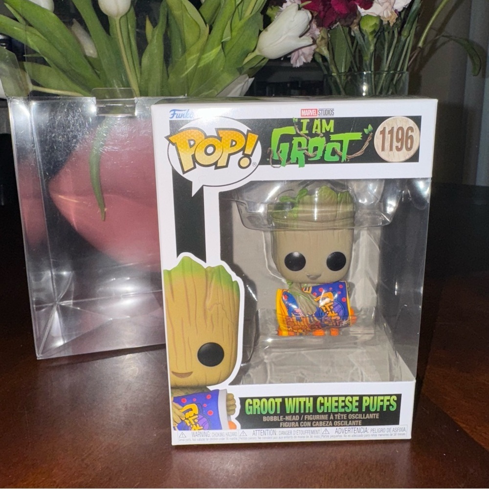 Funko Pop I Am Groot Baby with Cheese Puffs Marvel Studios #1196 With Sleeve